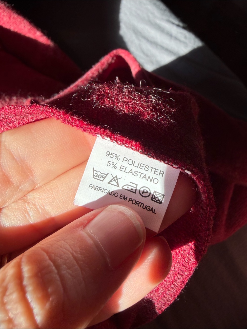 Long Open Cardigan – Raspberry Red – Fits M - Picture 8 of 8